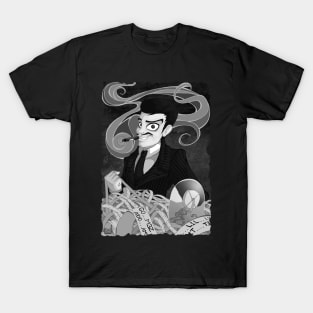 Classic Gomez Addams- Black and White T-Shirt